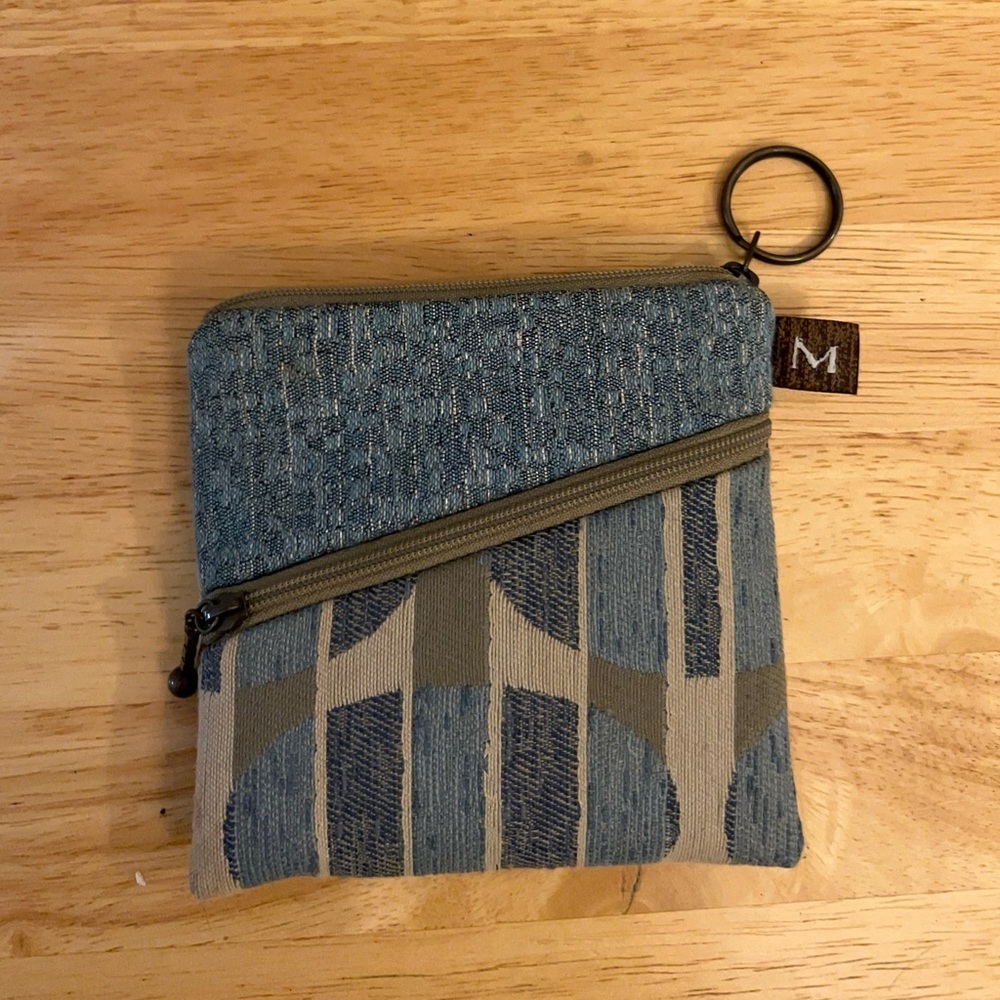 Maruca Roo Pouch in
Lunar Blue and Tan Patterned Pouch